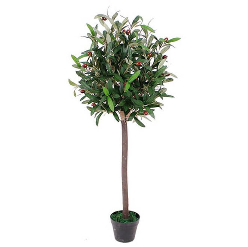 90cm Artificial Olive Bay Topiary Tree – Realistic Outdoor Garden Decor