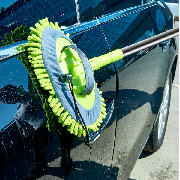 2-in-1 Telescopic Car Mop C202262 - Reach High Corners Effortlessly