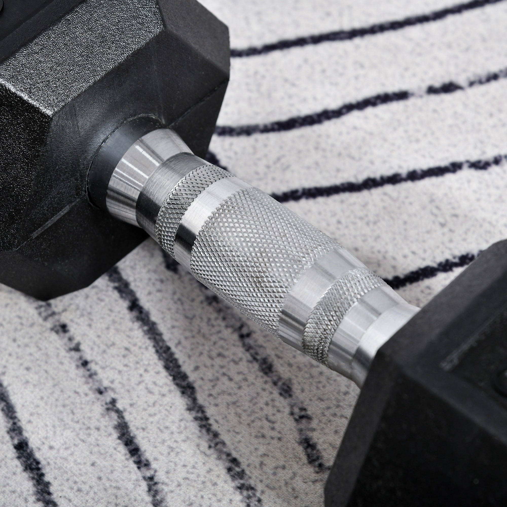 Hexagonal dumbbells 2x10kg by ActiveGear, perfect for home fitness and weight lifting exercises.