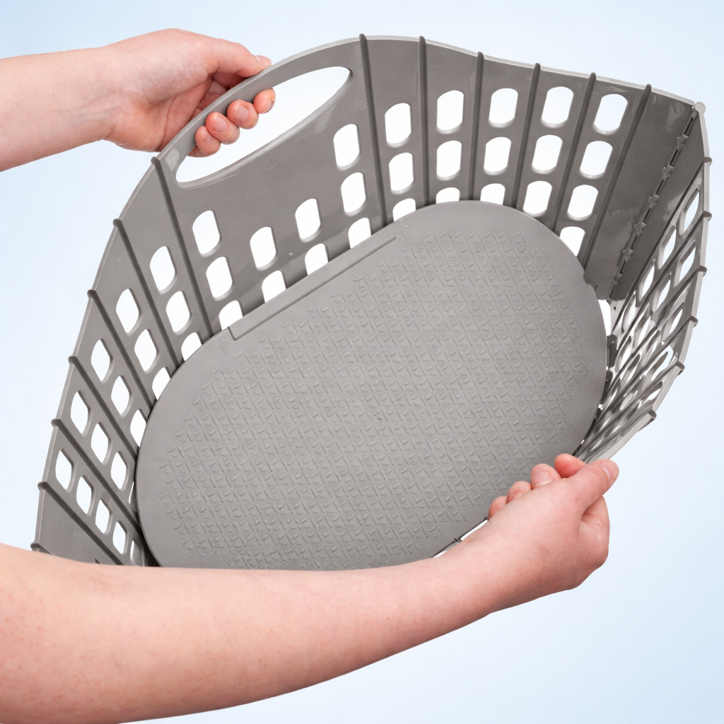 Folding Laundry Basket: Clutter-Free, Portable Laundry Organizer