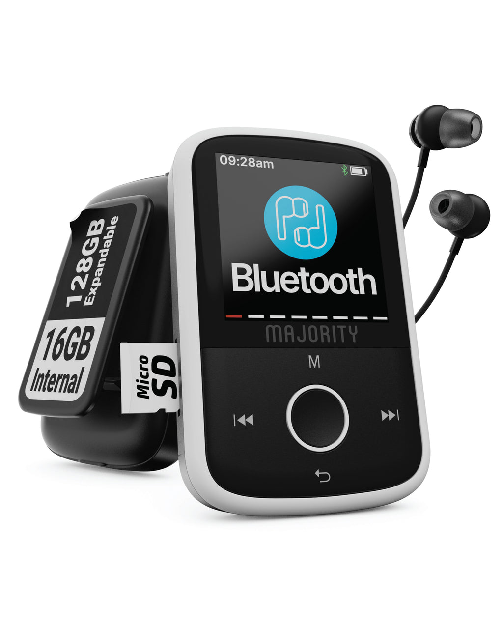 MP3 Player 16GB with Bluetooth - 34 Hour Battery Life