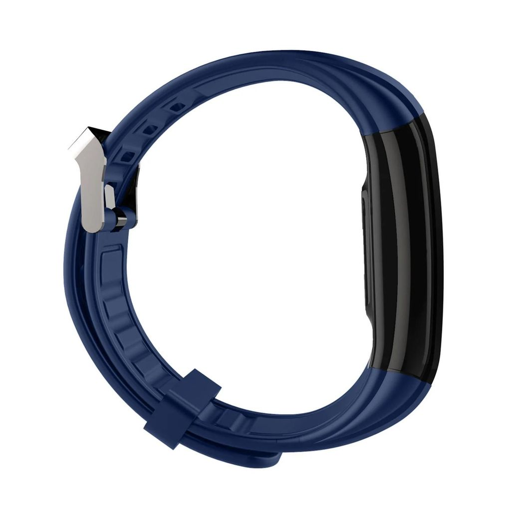 Navy Gymcline Fitness Tracker featuring body temperature monitoring and a sleek design for active lifestyles.