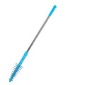 Blue Flexible Toilet Plunger: Deep U-Bend, Tight Seal