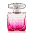 Jimmy Choo Blossom Eau de Parfum Spray 100ml bottle with floral design and pink hues against a soft background.