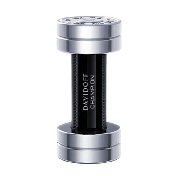 Davidoff Champion Eau de Toilette Spray 90ml bottle with a sleek design and vibrant green accents on a white background.