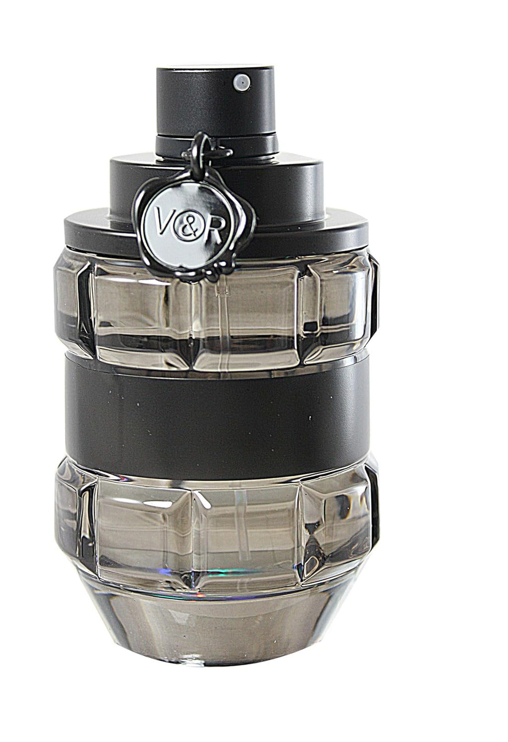 Viktor & Rolf Spicebomb Eau de Toilette Spray 50ml bottle with a bold, angular design and warm amber liquid inside.