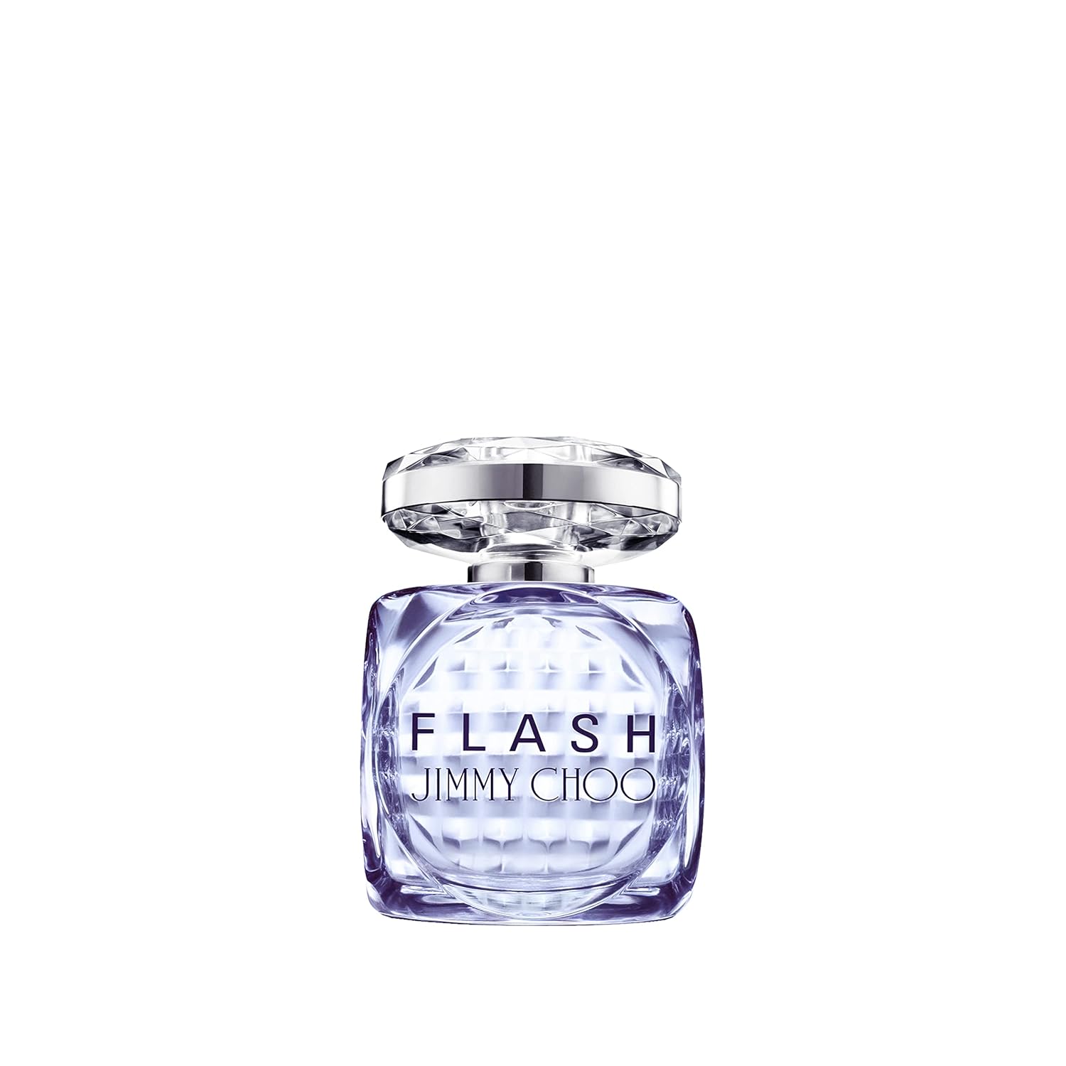 Jimmy Choo Flash Eau De Parfum Spray 60ml in a sleek bottle with a floral design, showcasing the fragrance's elegance.