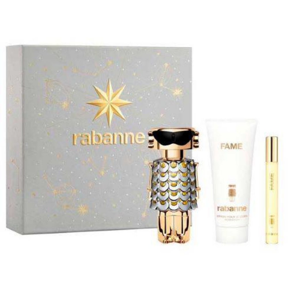 Paco Rabanne Fame Gift Set (Eau De Parfum Spray 50ml  Body Lotion 100ml  Eau De Parfum Spray 10ml)
