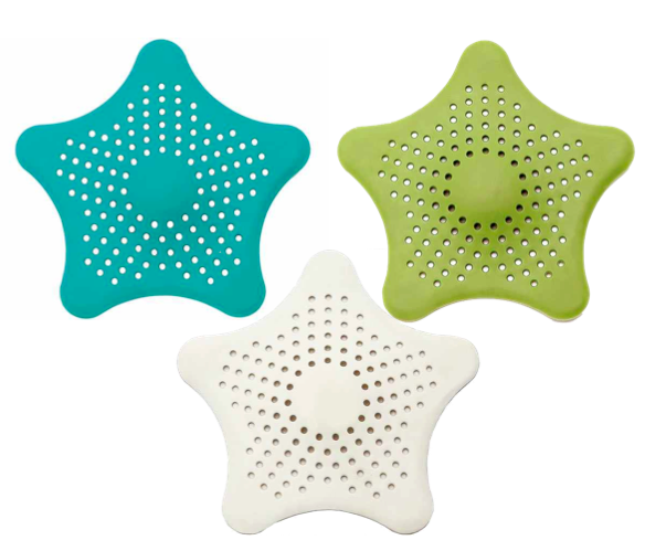 Soft Silicone Drain Star Covers - Set of 3