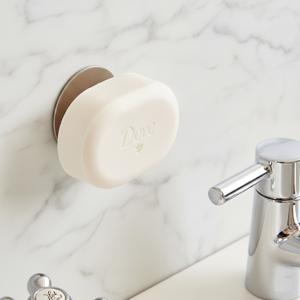 Magnetic Soap Holder: Extend Soap Life, Prevent Soap Scum