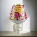 8 INCH FLORAL LED NIGHTLIGHT YELLOW  AND PINK ROSE