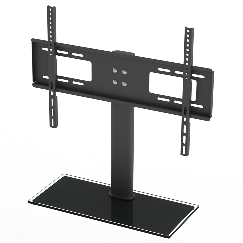 Adjustable Wall Mount TV Bracket for 32-55" TVs, featuring a column design by TechHub, securely holding a flat-screen TV.