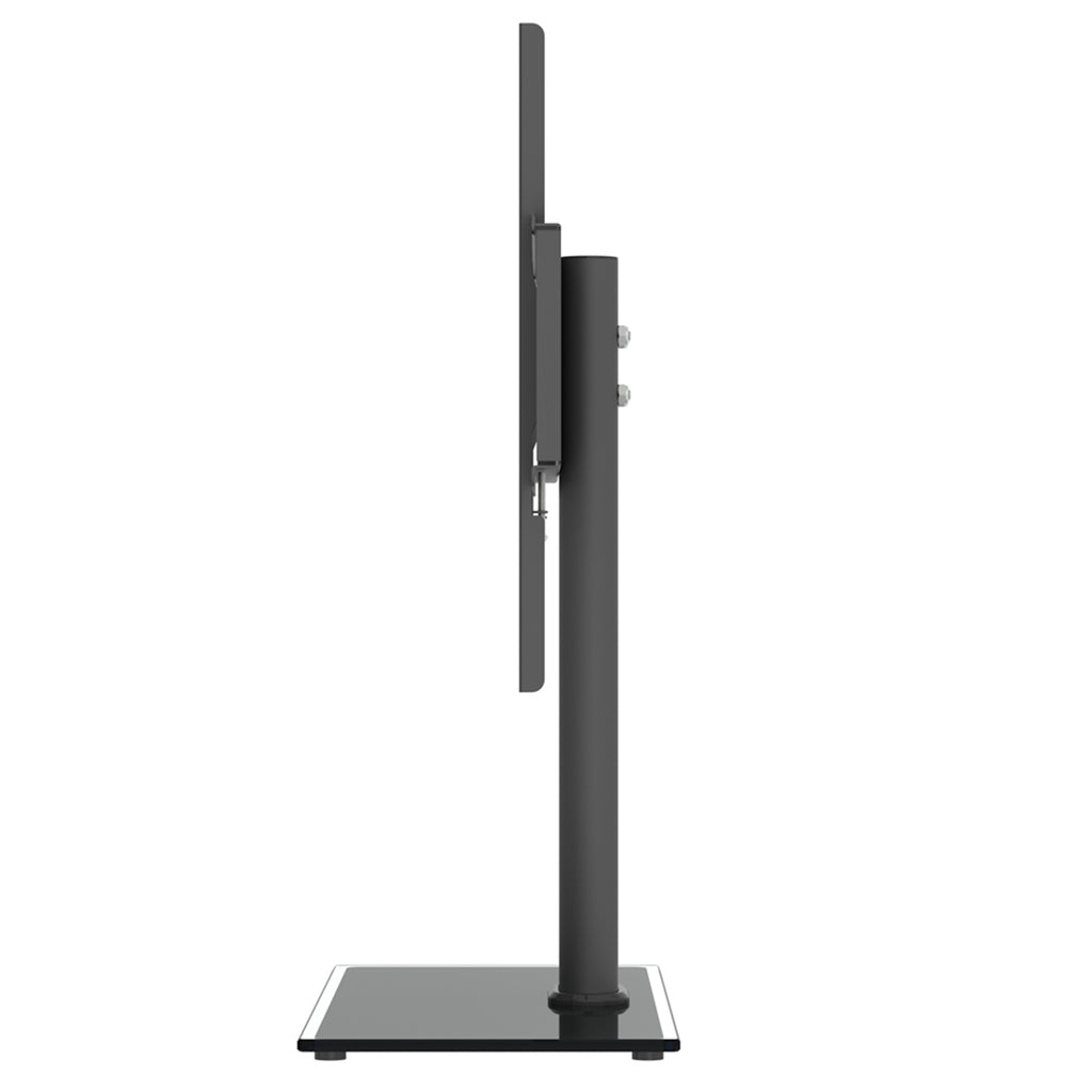 Adjustable TechHub wall mount TV bracket for 32-55" screens with column support, showcasing sturdy design and installation features.