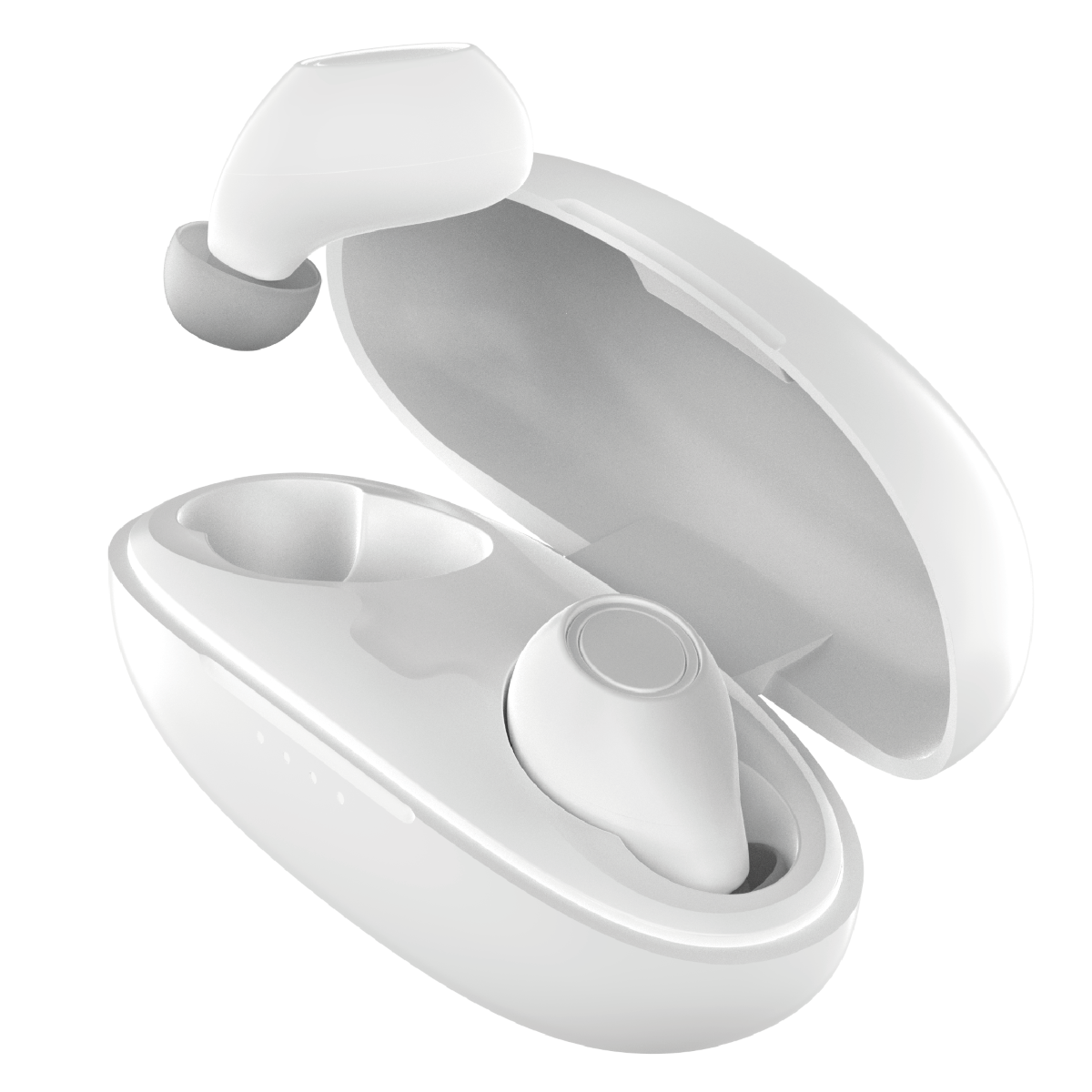 Eco-Friendly True Wireless Earbuds - Biodegradable - Clear White