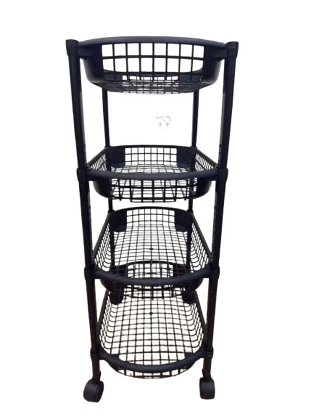 4-Tier Rolling Cart on Wheels for Instant Home Organization