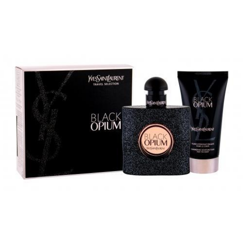 YSL Black Opium Gift Set (Eau De Parfum 50ml  Body Lotion 50ml)