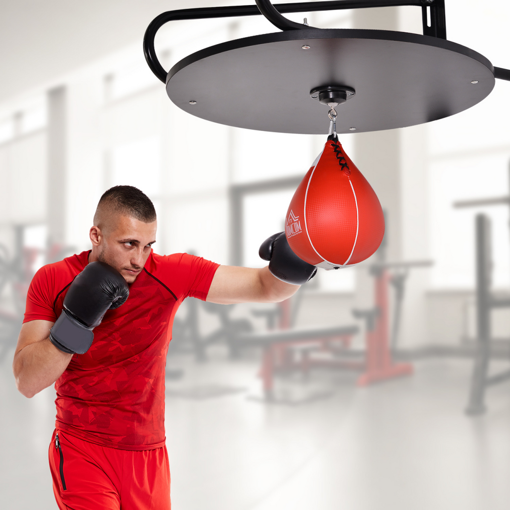 Wall-mounted Speed Bag Platform Kit with punching ball, designed for training by ActiveGear.