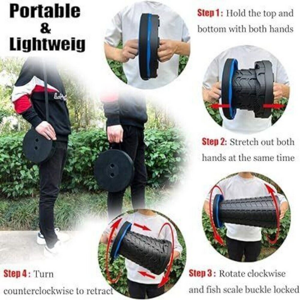 Folding Stool Portable Telescoping Seat Retractable Camping Adjustable UK