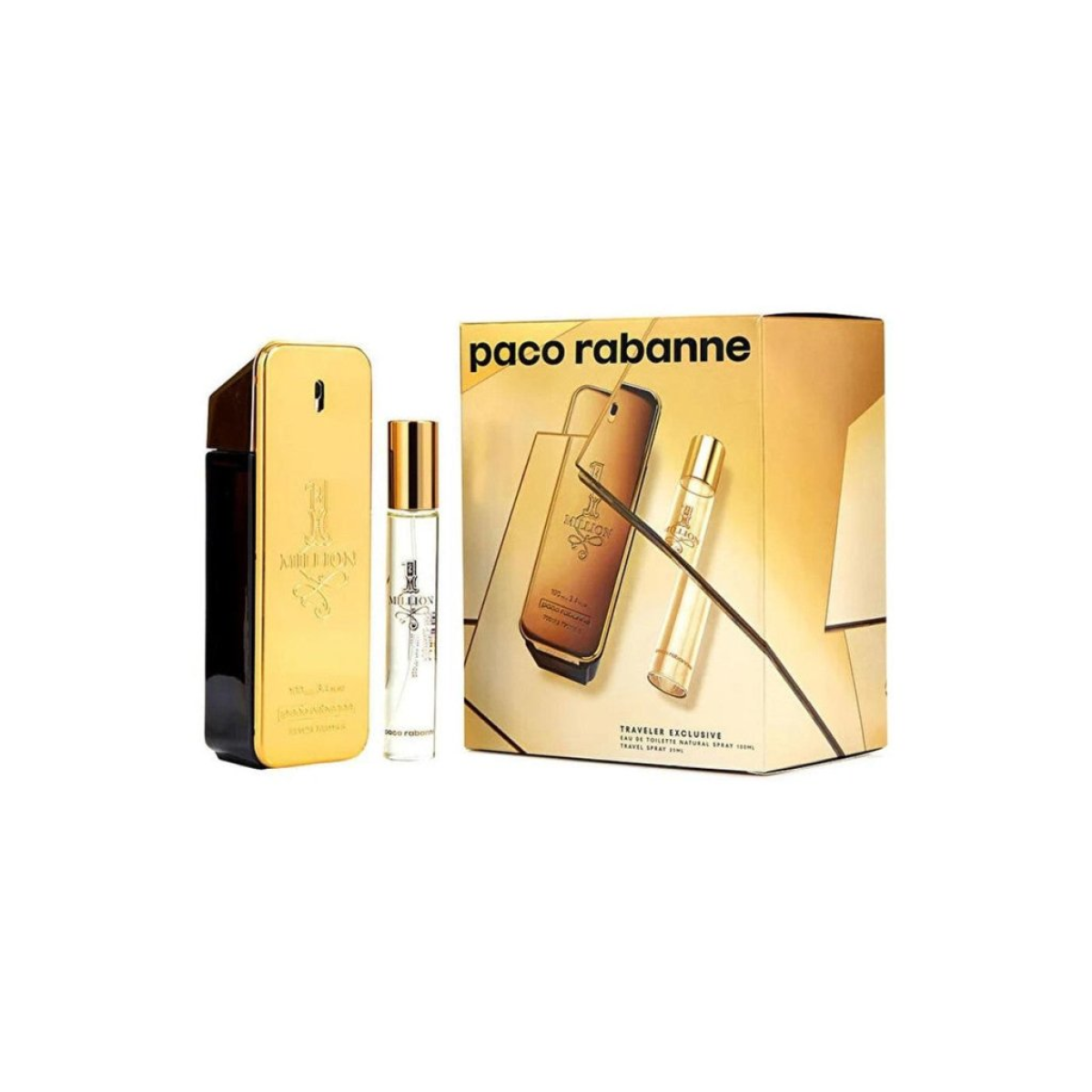 Paco Rabanne 1 Million Gift Set (Eau De Toilette 100ml  Eau De Toilette 20ml)