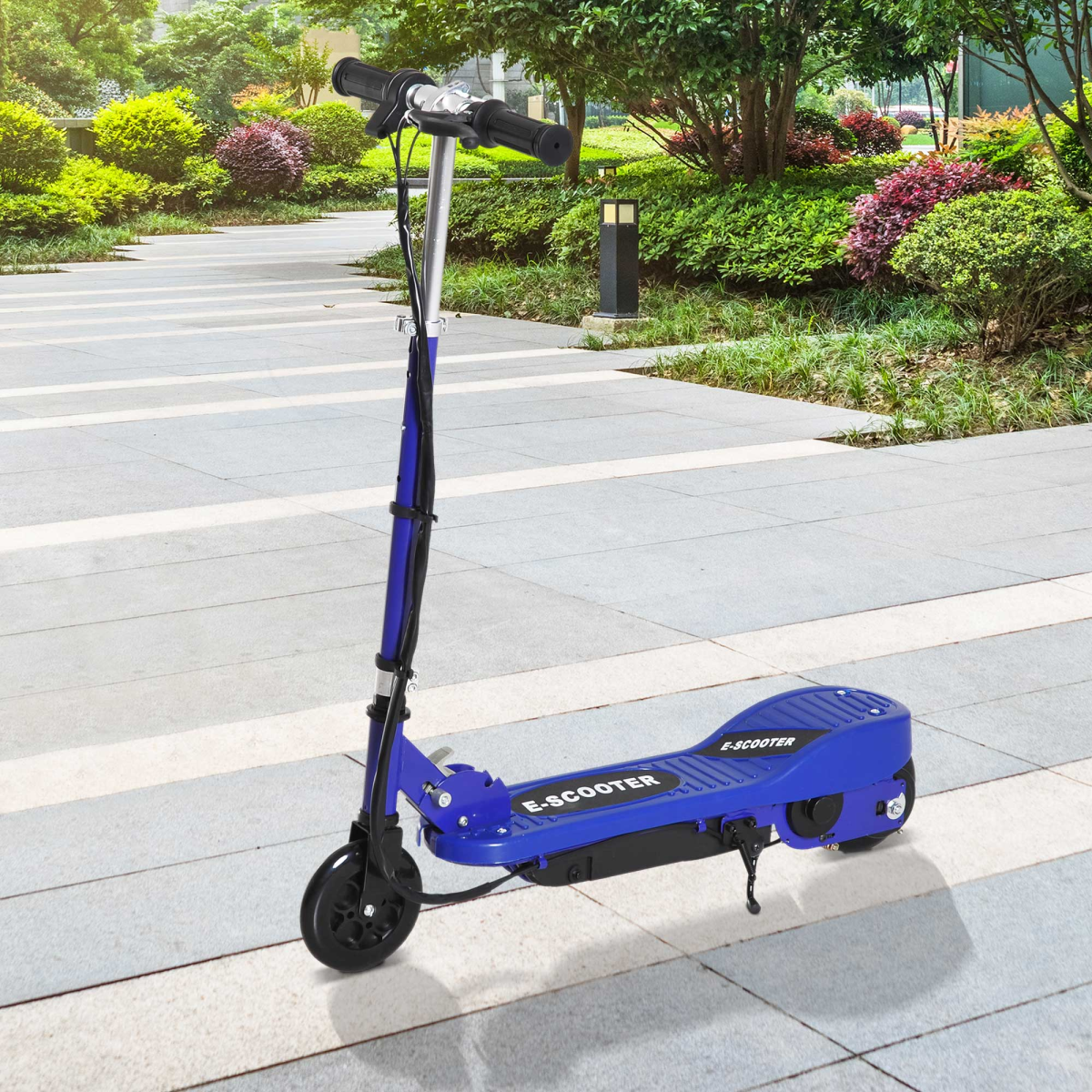 Folding electric scooter for kids ages 7-14, featuring a 12V battery and max speed of 12km/h, by FunZone.
