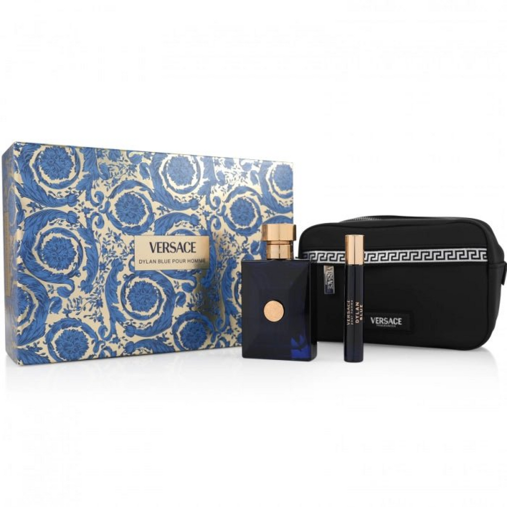 Versace Dylan Blue Gift Set (Eau De Toilette 100ml  Eau De Toilette 10ml  Bag)