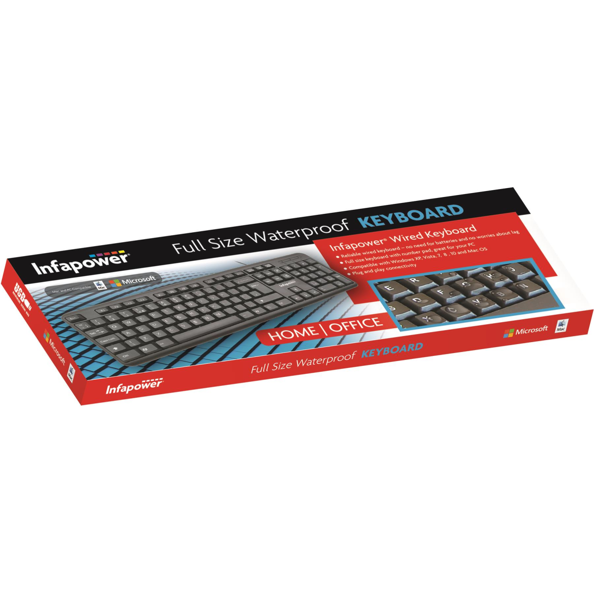Infapower Wired Waterproof Keyboard- X201