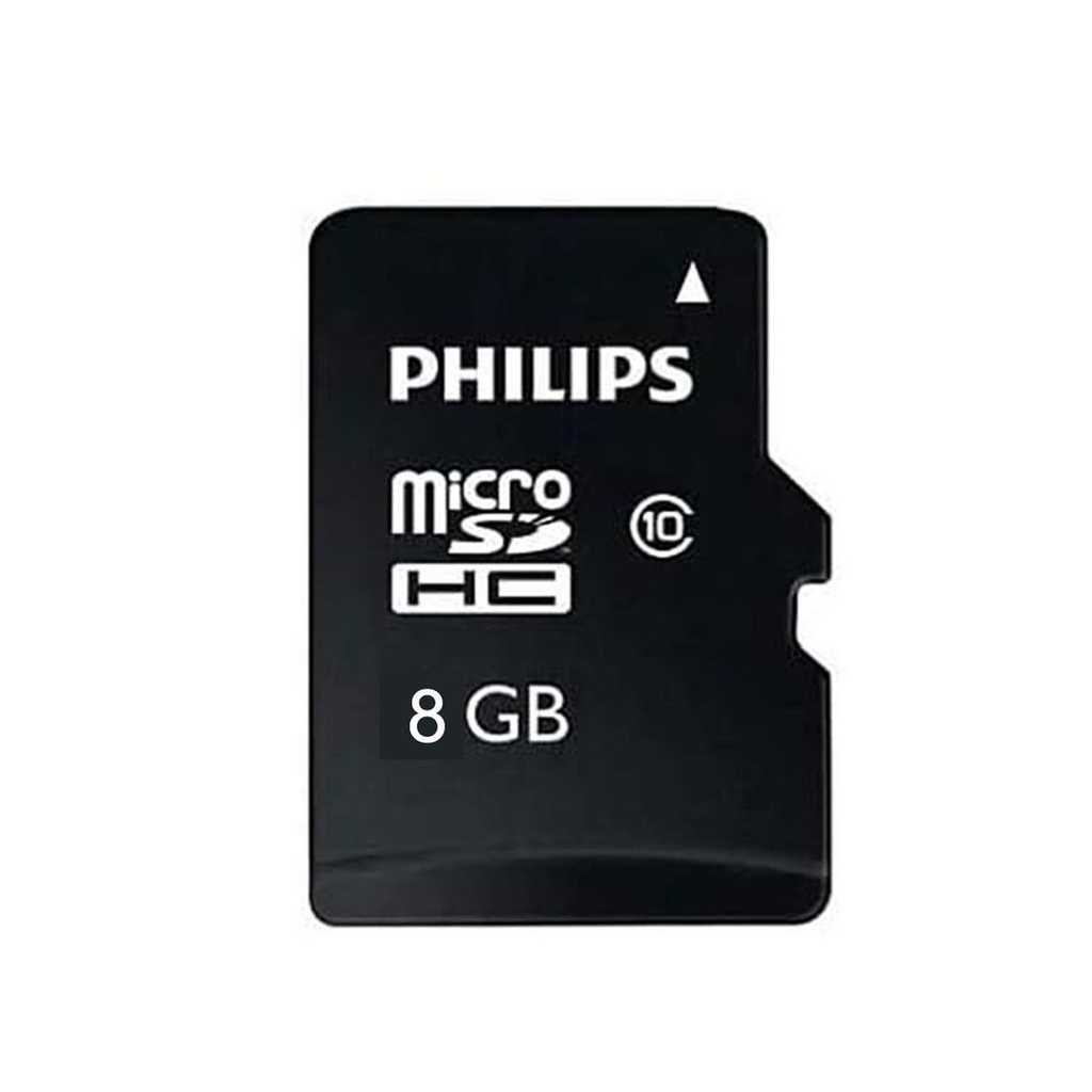Philips Micro SDHC Class 10 Ultra Speed Memory Card with Adapter, 8 GB