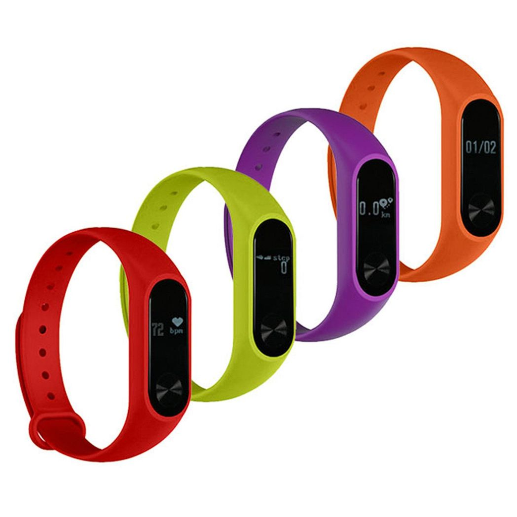 Red Aquarius AQ112 Fitness Tracker with heart rate monitor displayed on a wrist, showcasing its sleek design and features.