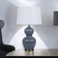 Ceramic Table Lamp 39cm with Shade - Traditional Design