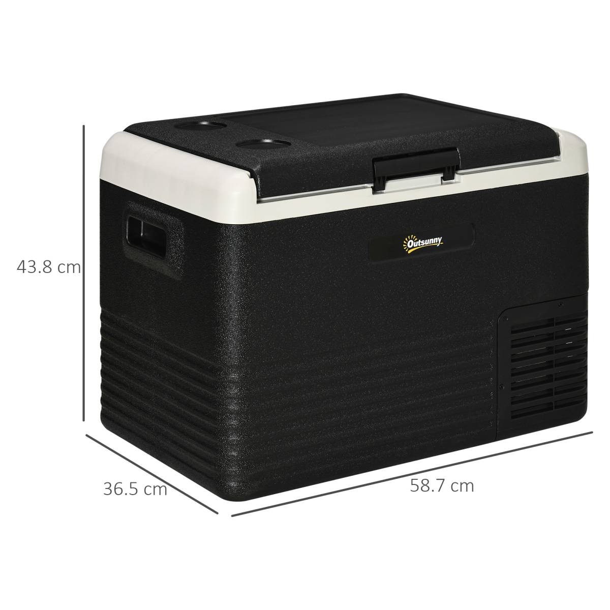 40L Car Refrigerator 12V Portable Freezer for Camping, Driving Outsunny