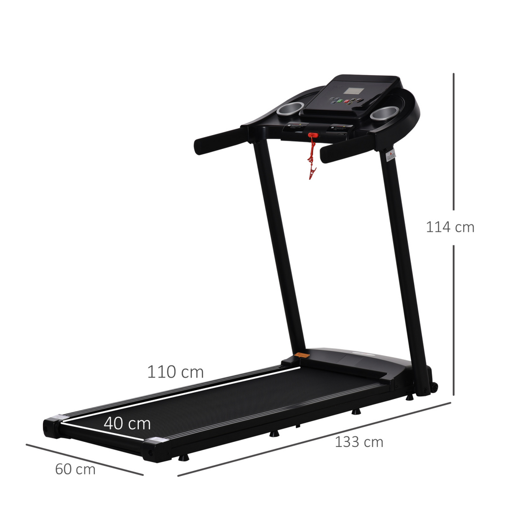 1.5HP Electric Motorised Running Machine by ActiveGear with LED display and sleek design, ideal for home workouts.