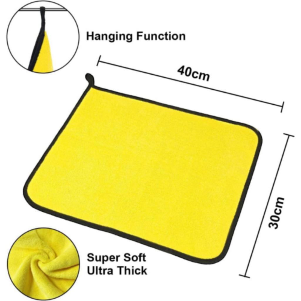 12PCS AutoPro microfiber car cleaning towels for drying and polishing, featuring super absorbent material and vibrant colors.