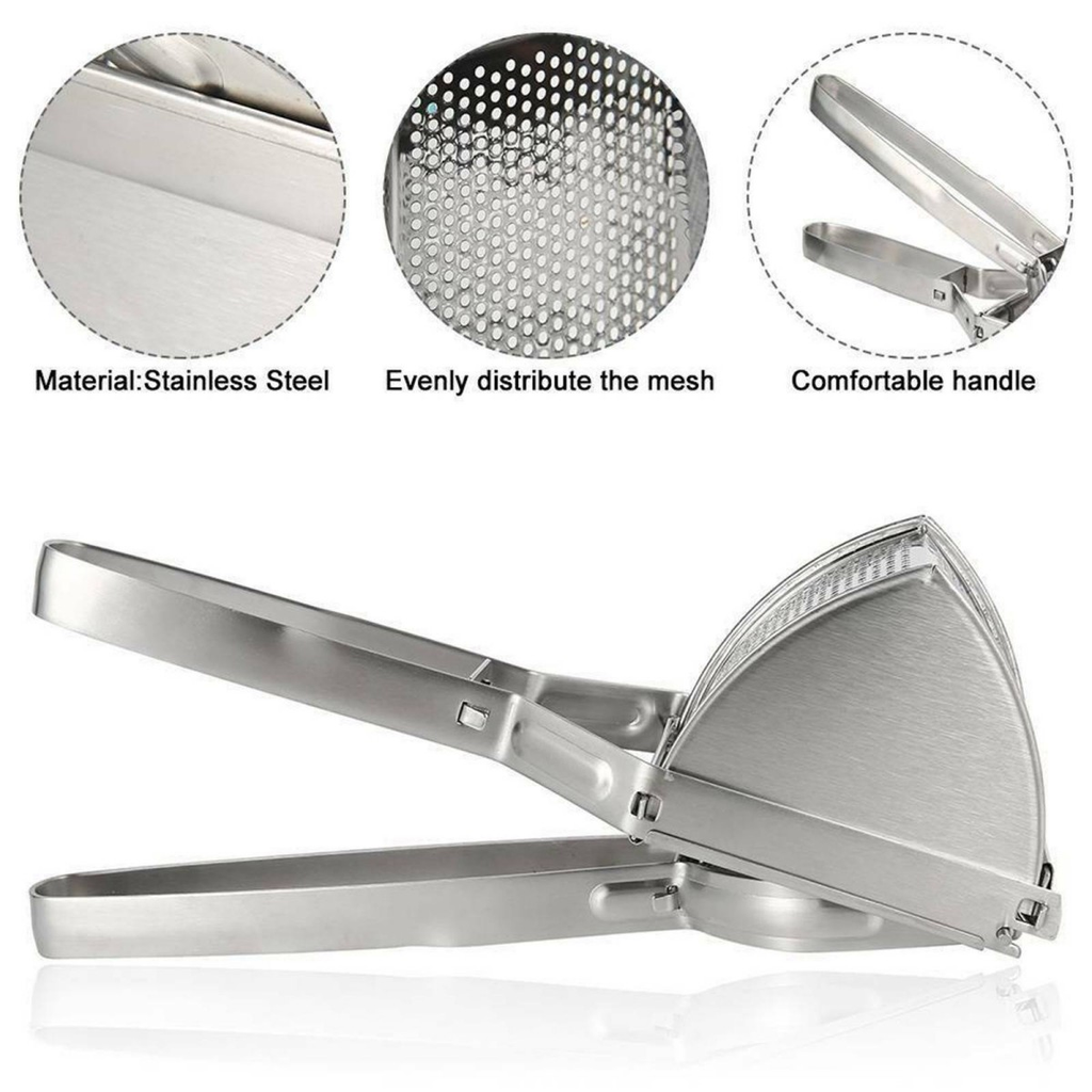 Heavy Duty Steel Potato Ricer Puree Masher Juicer Vegetable Fruit Press Maker UK