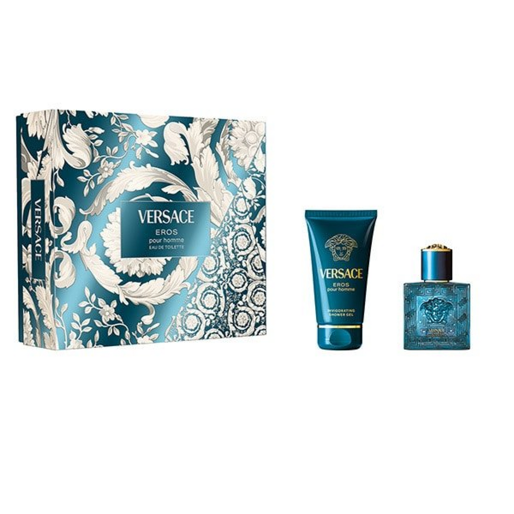 Versace Eros Gift Set (Eau De Toilette Spray 30ml  Shower Gel 50ml)