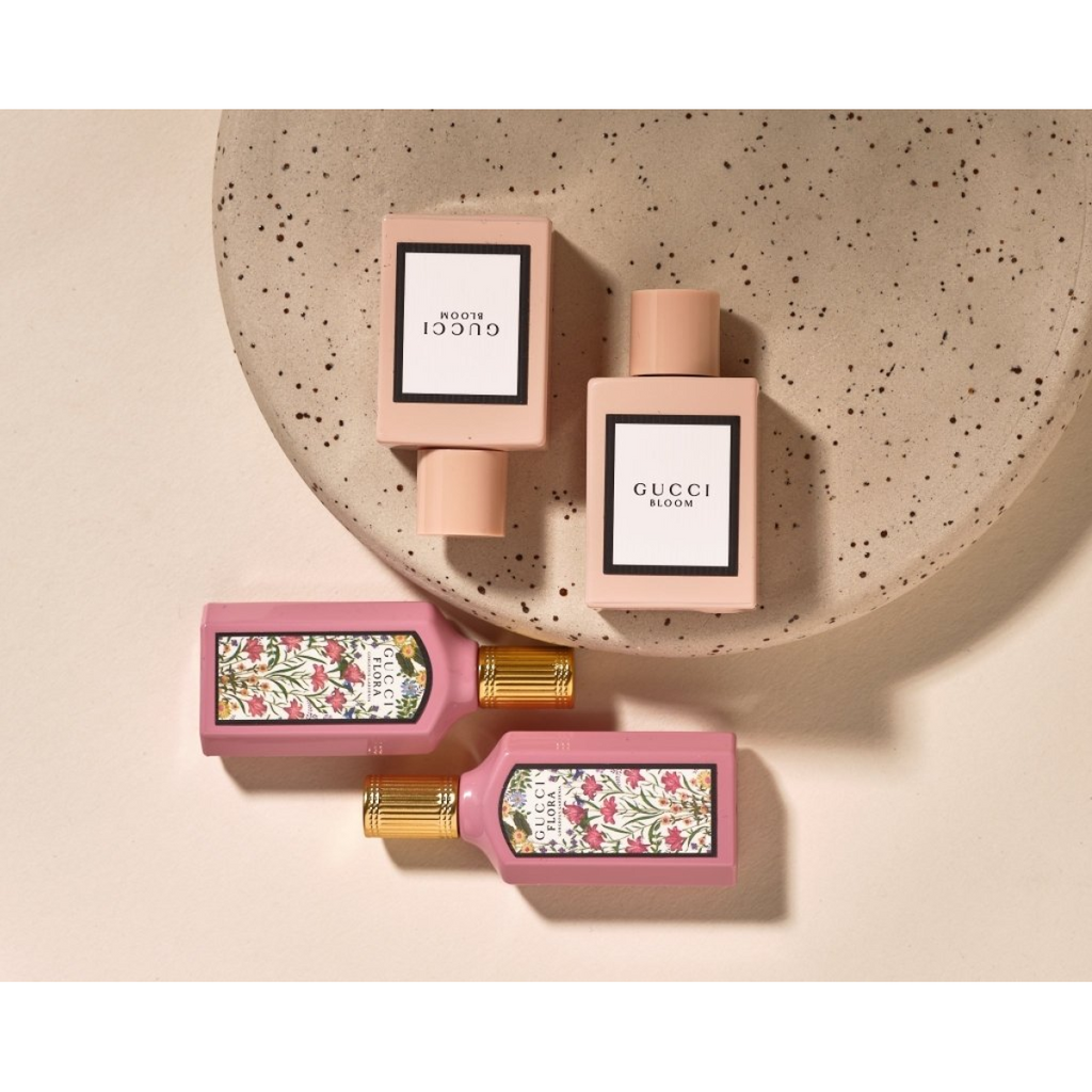 Gucci Bloom & Flora Miniature Gift Set (Eau De Parfum 5ml x2  Eau De Parfum 5ml x2)