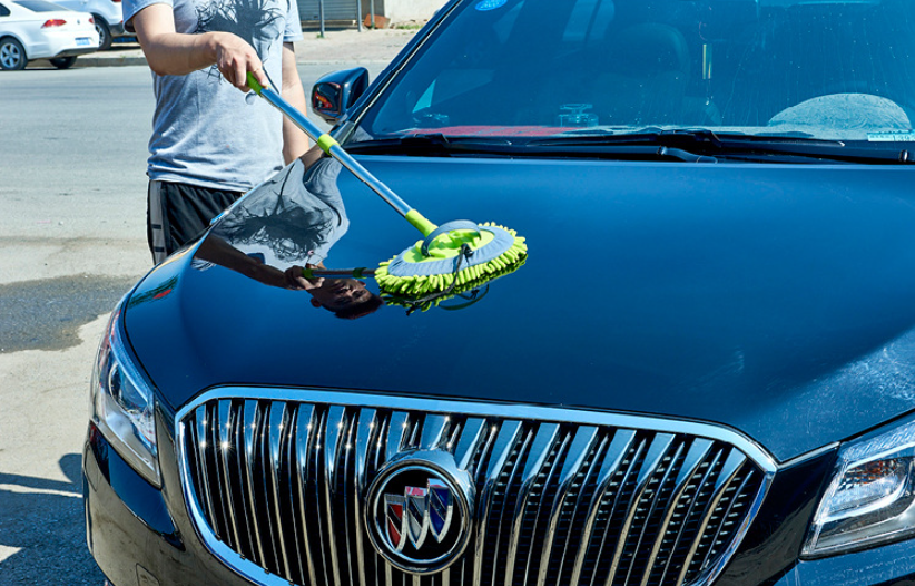 2-in-1 Telescopic Car Mop C202262 - Reach High Corners Effortlessly