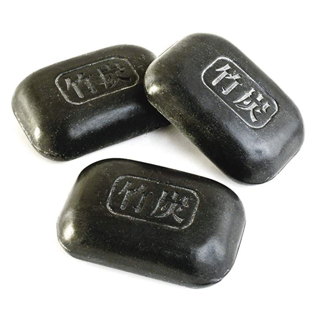 Triple Bamboo Charcoal Soap Set - Purifying, Natural Detox