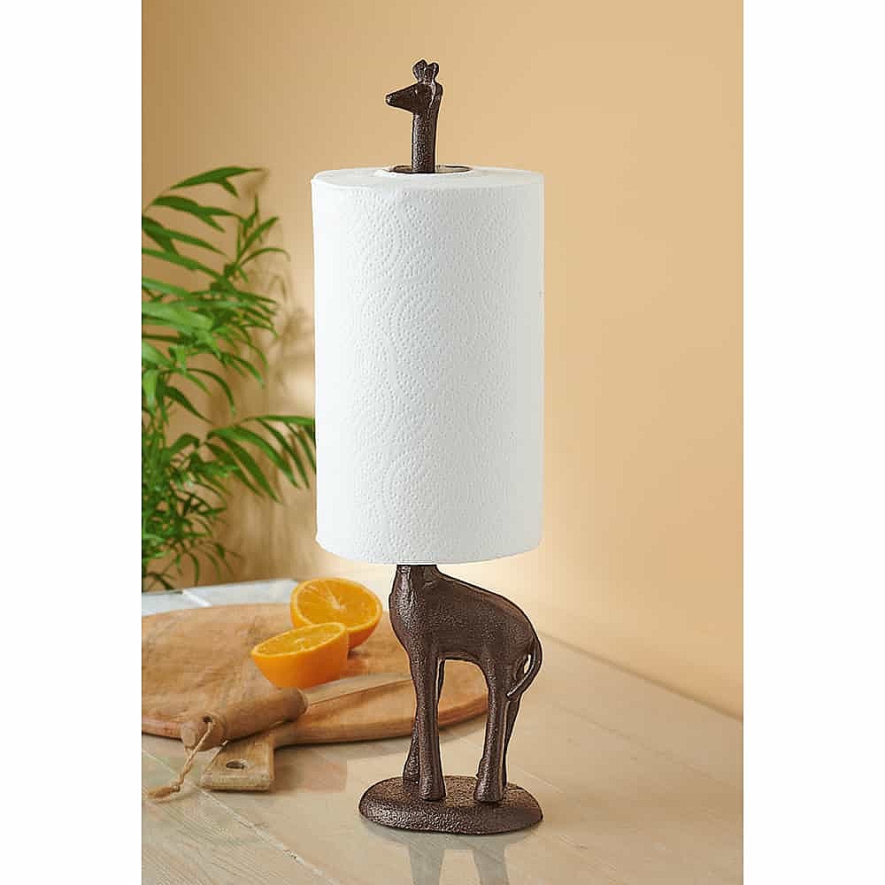 Giraffe Toilet Paper Roll Holder - Whimsical Bathroom Accent
