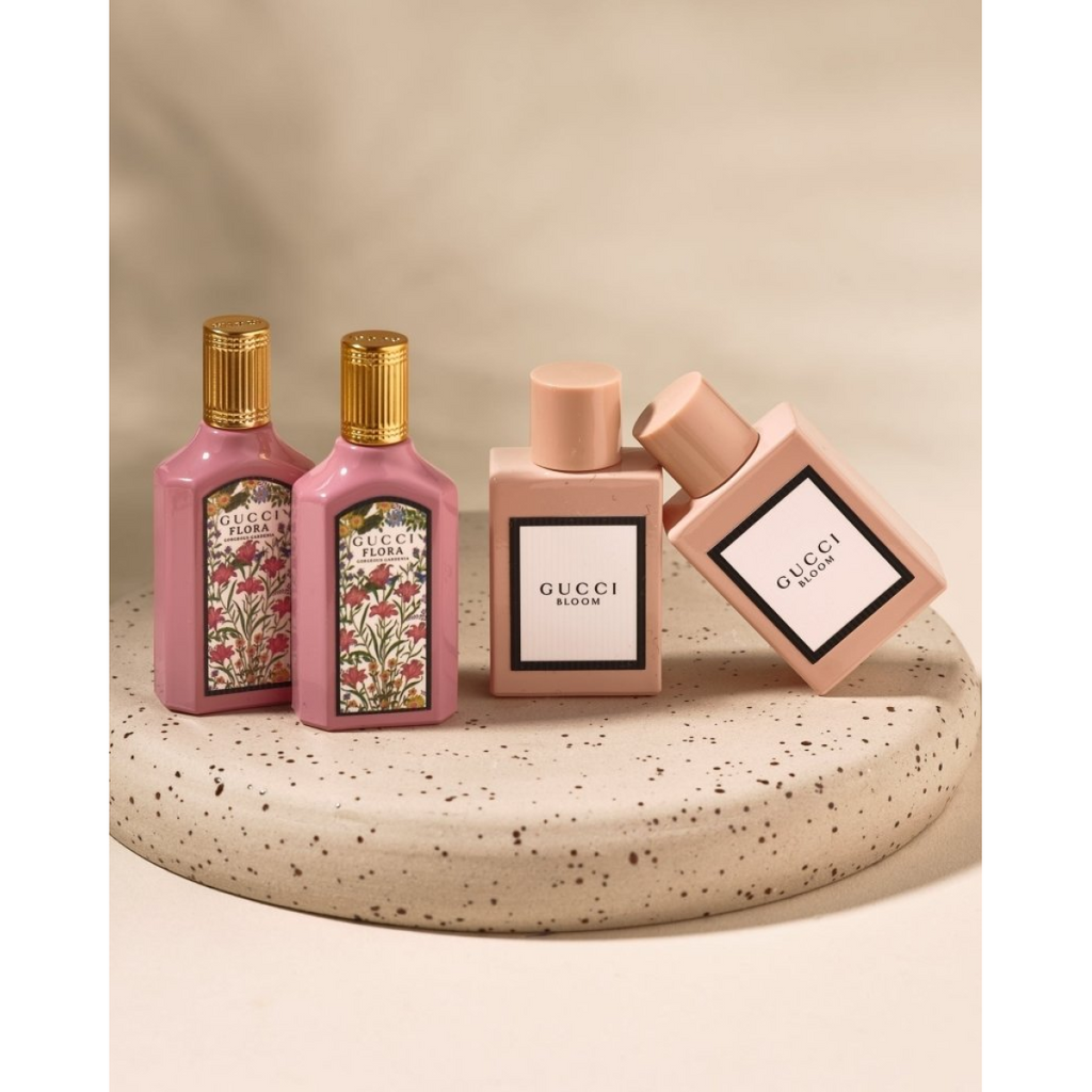 Gucci Bloom & Flora Miniature Gift Set (Eau De Parfum 5ml x2  Eau De Parfum 5ml x2)