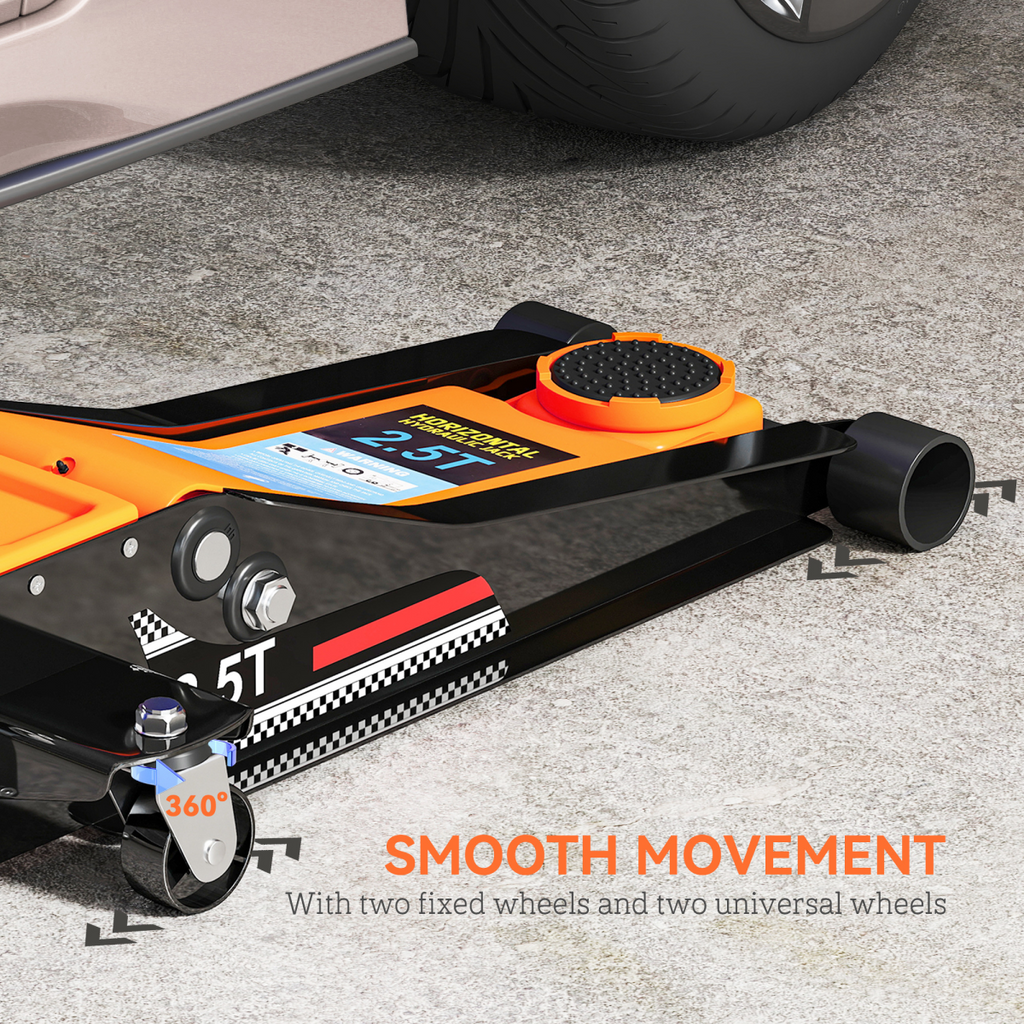 AutoPro car jack with a sturdy design, featuring a hydraulic lift mechanism for vehicle maintenance.