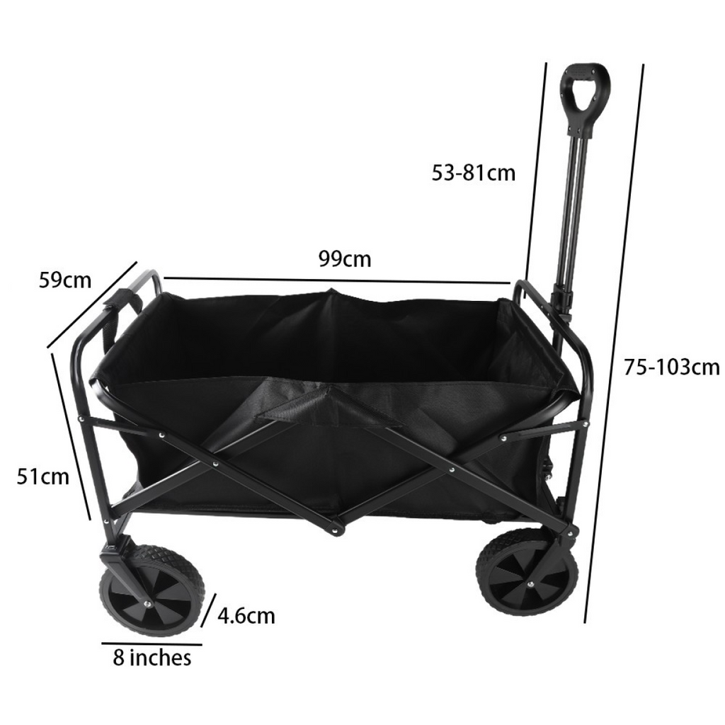 Heavy Duty Foldable Camping Outdoor Garden Trolley Cart Wagon Truck Wheelbarrow