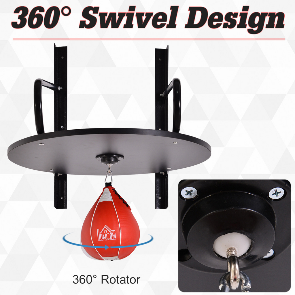 Wall-mounted Speed Bag Platform Kit from ActiveGear, featuring a secure punching ball hanging set for training.