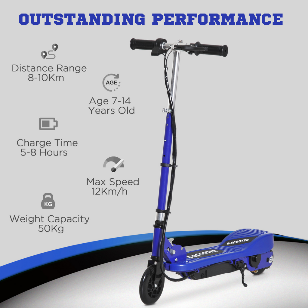 Folding electric scooter for kids by FunZone, featuring a 12V battery and a maximum speed of 12km/h.