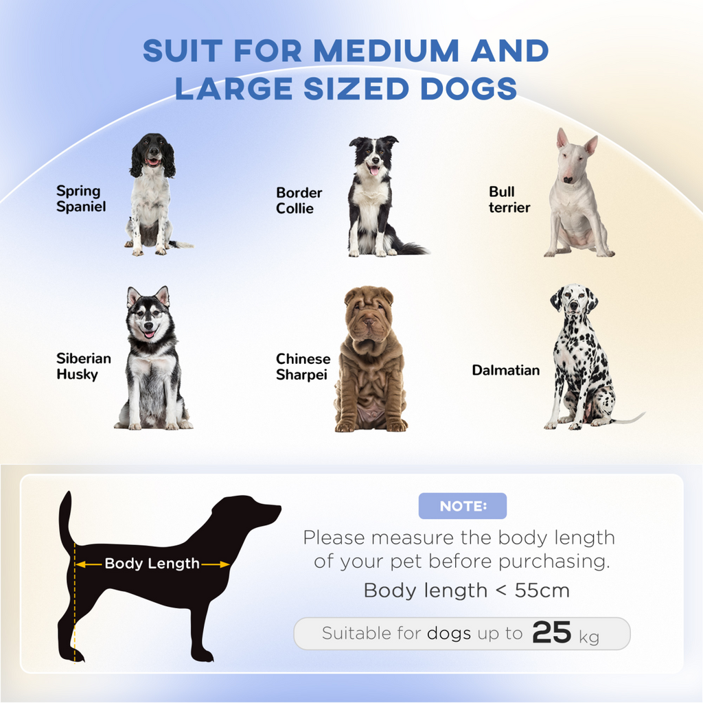 PawHut Dog Sofa Bed Raised Couch with Wooden Frame and Soft Cushion, Grey