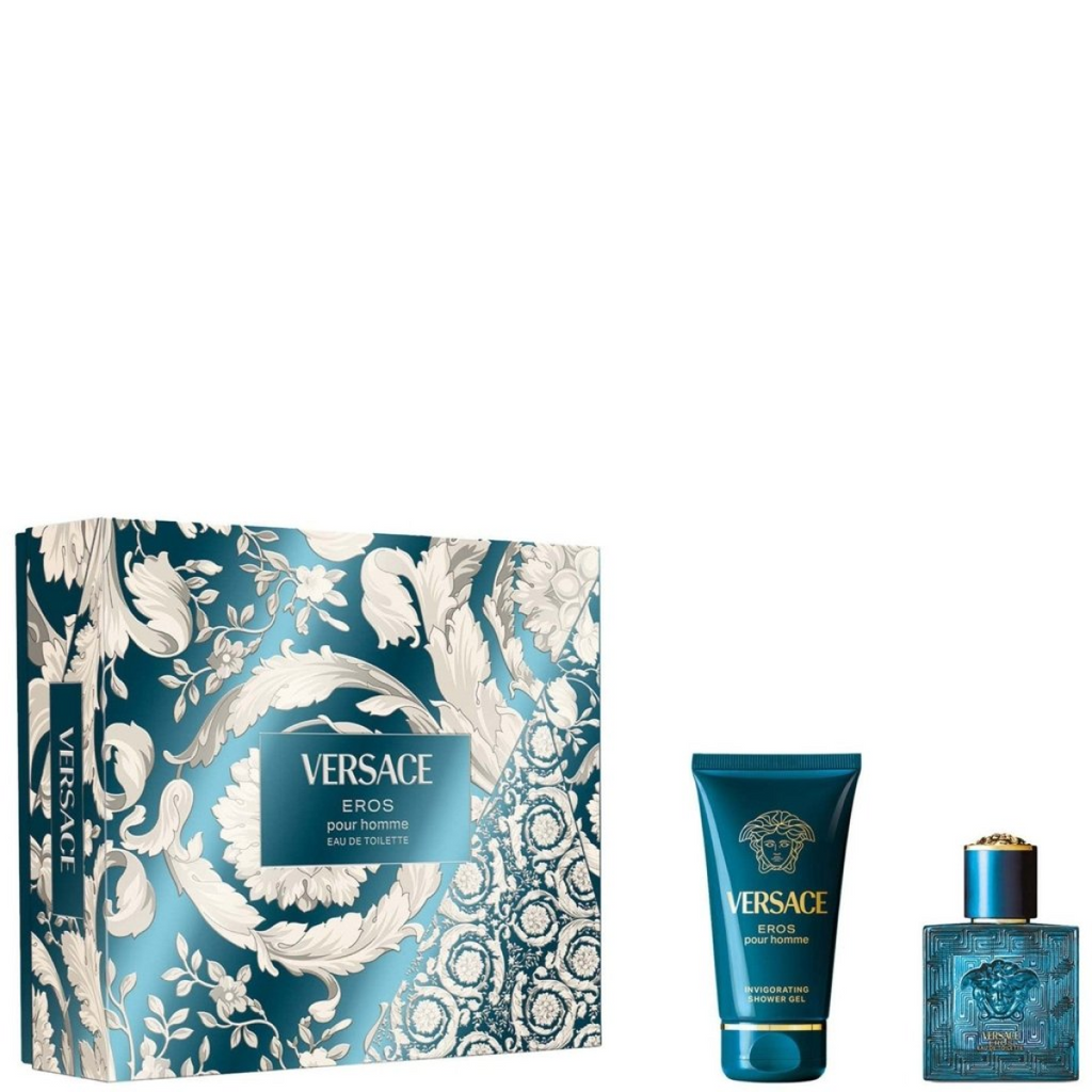 Versace Eros Gift Set (Eau De Toilette Spray 30ml  Shower Gel 50ml)
