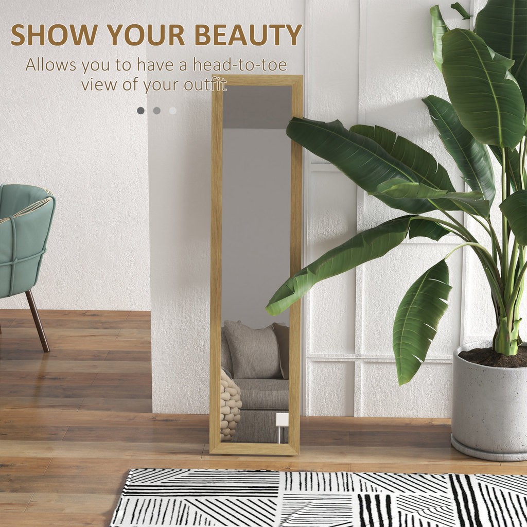 Full Length Farmhouse Mirror - Hanging & Freestanding - Rustic Style
