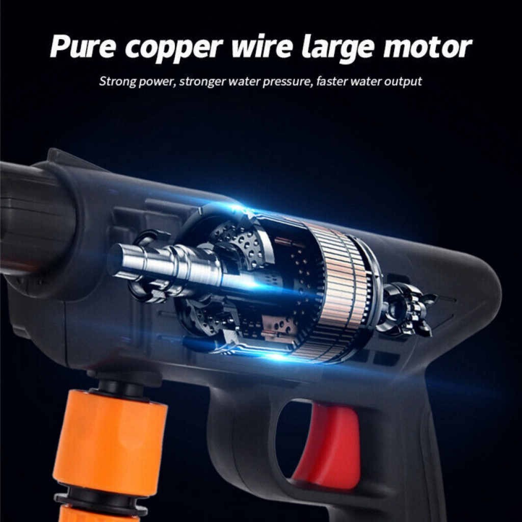 Portable Cordless Car Pressure Washer | 2 Battery 21V 1500W