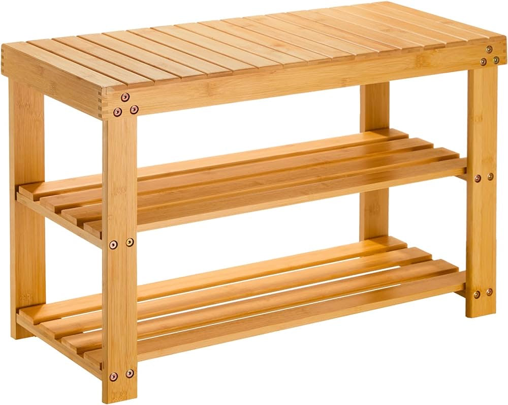 Bamboo Shoe Stand: Sleek Hallway Organizer for Tidy Spaces