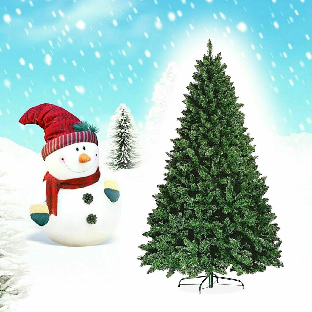 5ft green artificial Christmas tree with traditional pine design, perfect for holiday decorating. HomeCraft brand.