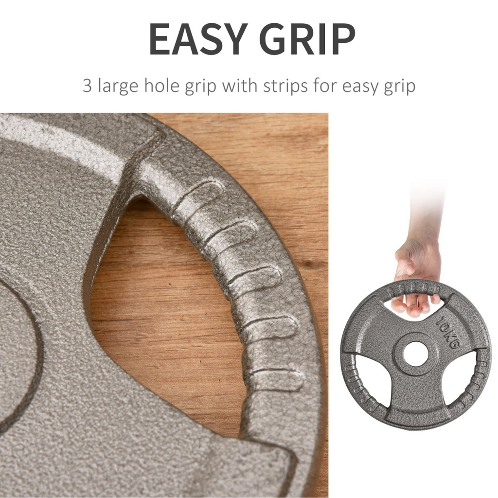 2" Olympic Weight Plates Set of 2 for Strength Training with Weight 2 x 10kg